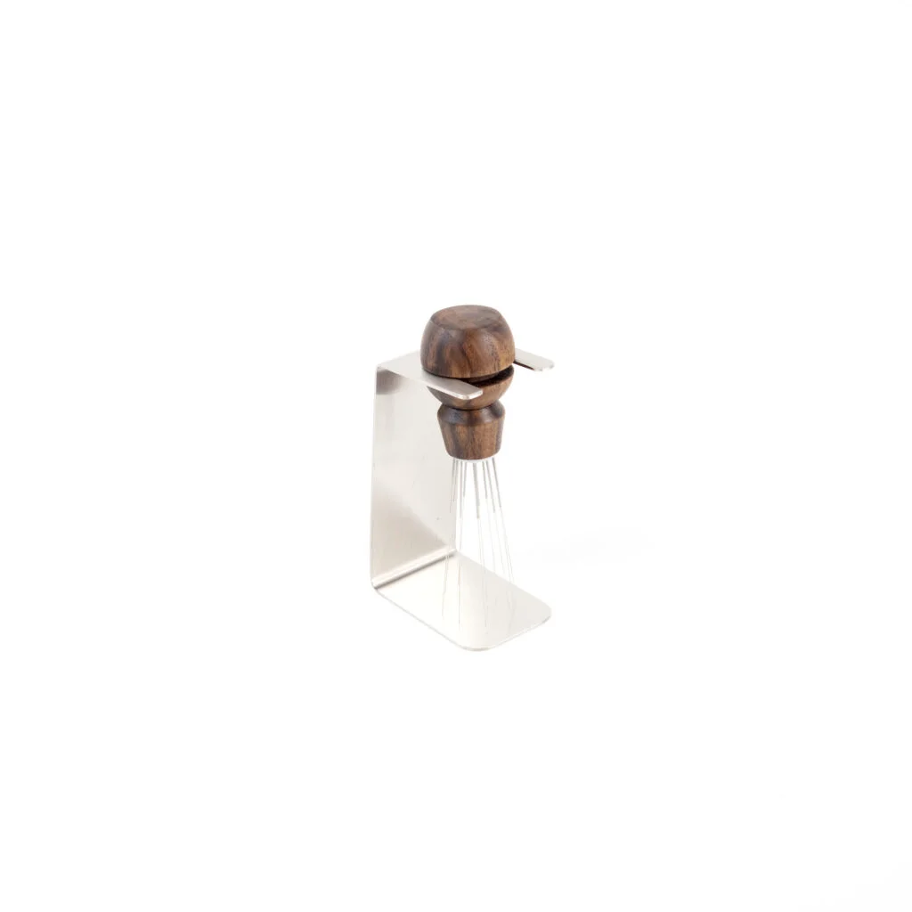 Distributore Caffè WDT NOTSEK Con Supporto | 7 Aghi 0.3mm In Acciaio | Strumento Anti-Canali Per Espresso Perfetto