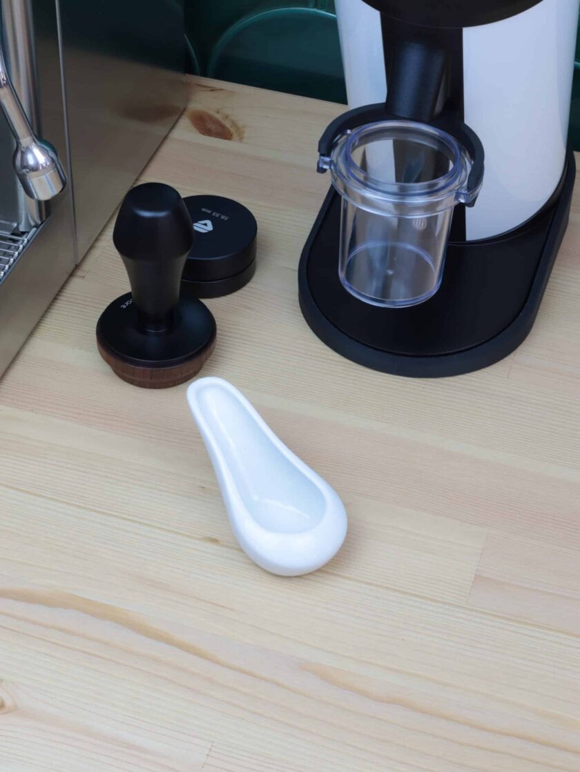 Ceramic Coffee Bean Dosing Tray - Image 2