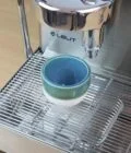 Ceramic 2.55oz Espresso Cup – White Mud - Blue Glaze variant