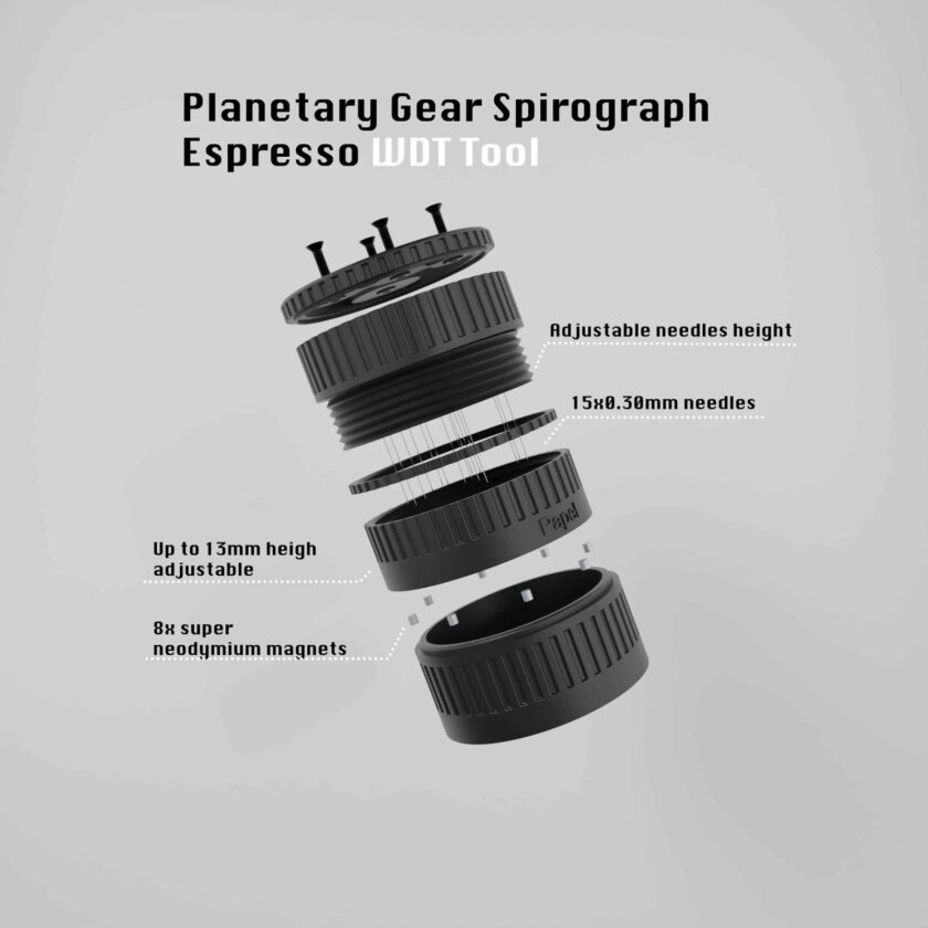Planetary Gear Spirograph Espresso WDT Tool (Adjustable Length) - Image 2