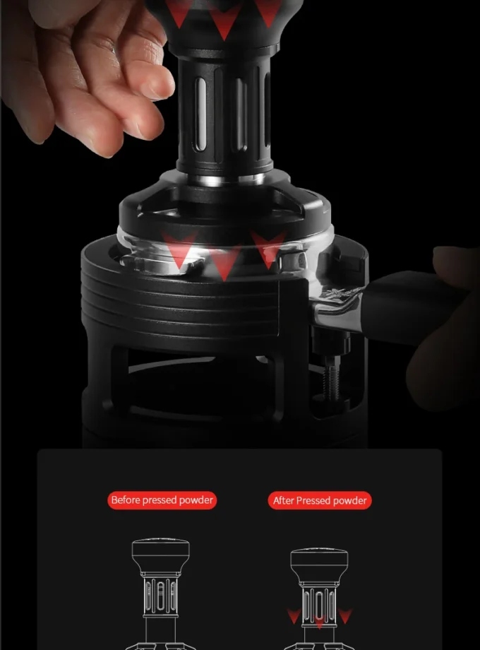 MHW-3BOMBER Impact Coffee Tamper – 58mm / 58.35mm / 58.5mm Ripple Base