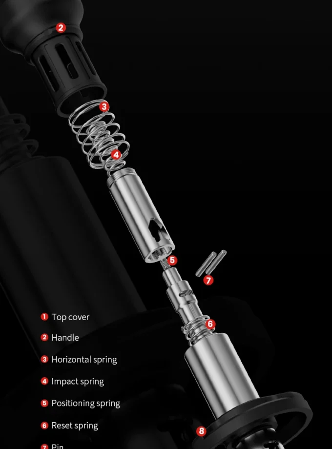 MHW-3BOMBER Impact Coffee Tamper – 58mm / 58.35mm / 58.5mm Ripple Base