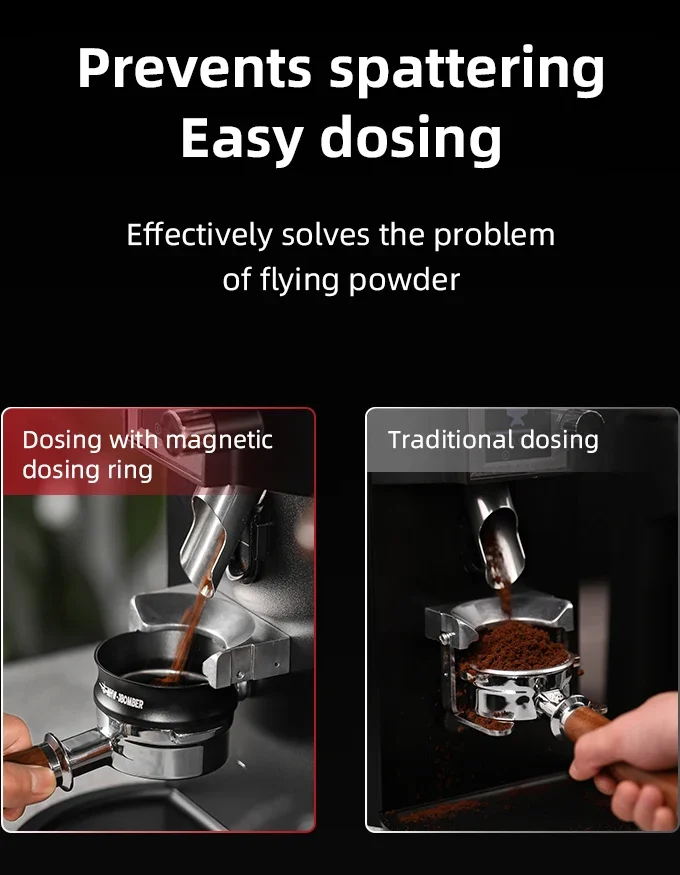 MHW-3BOMBER 53/58MM Magnetic Coffee Dosing Ring