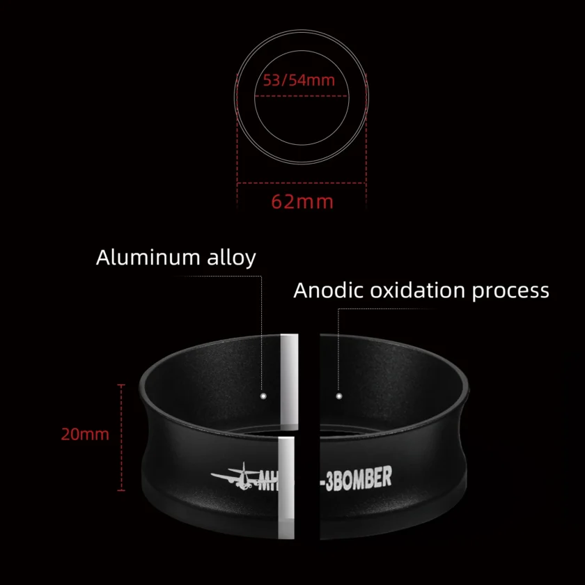 MHW-3BOMBER 53/58MM Magnetic Coffee Dosing Ring - Image 6
