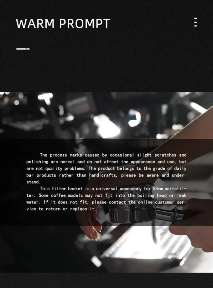 MHW-3BOMBER DEX Precise Coffee Basket