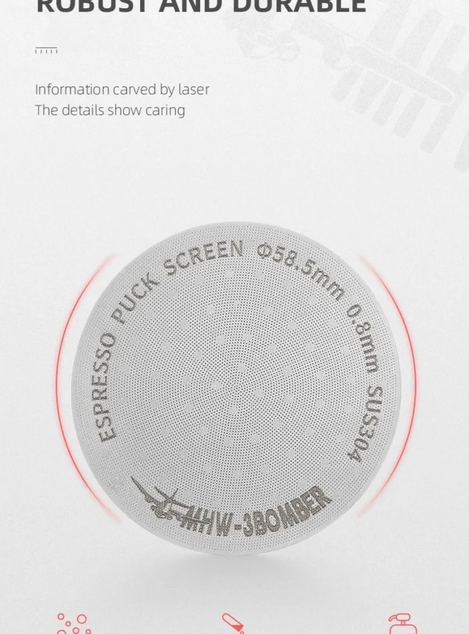 HW-3BOMBER Espresso Puck Screen