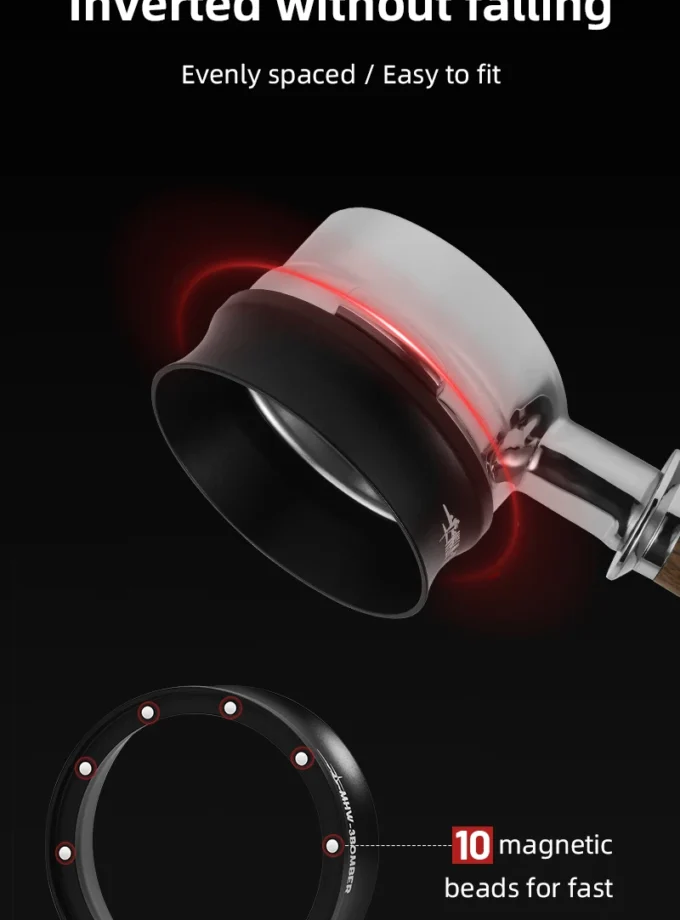 MHW-3BOMBER 53/58MM Magnetic Coffee Dosing Ring