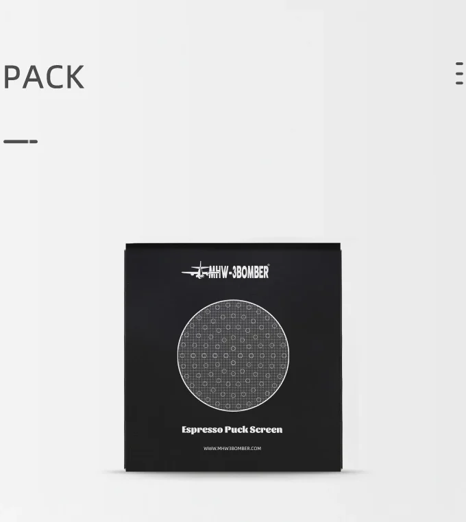 HW-3BOMBER Espresso Puck Screen