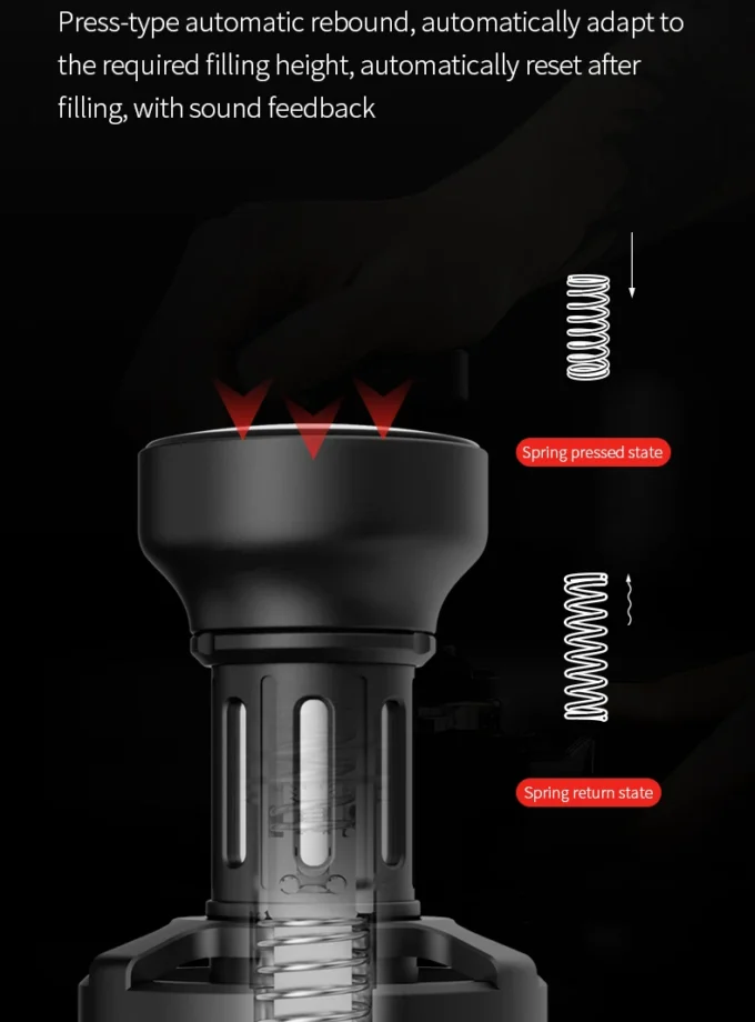 MHW-3BOMBER Impact Coffee Tamper – 58mm / 58.35mm / 58.5mm Ripple Base