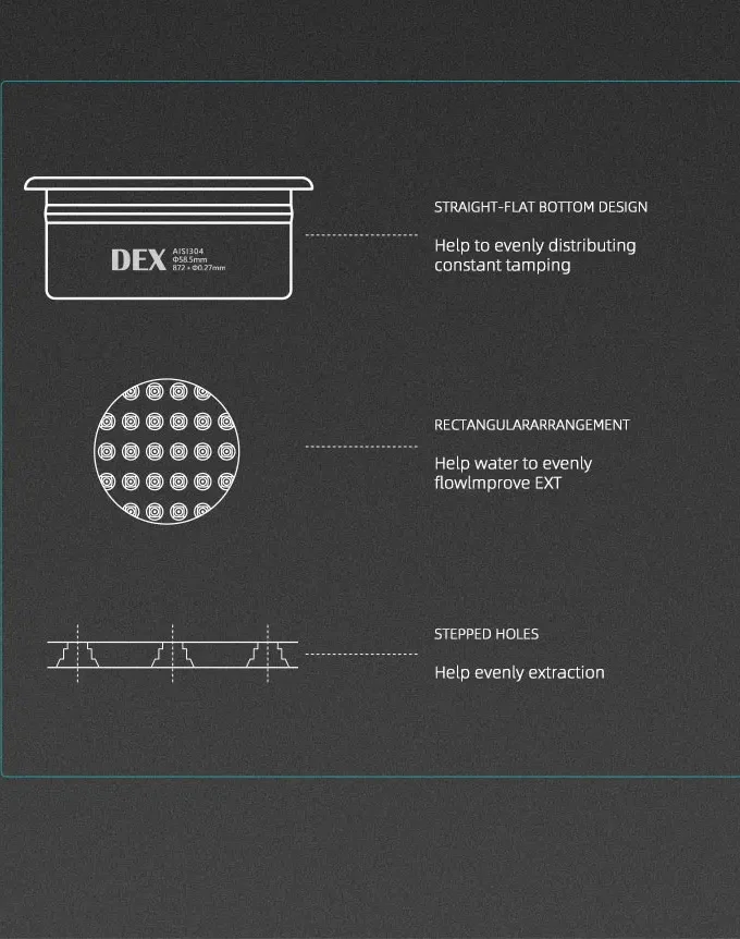 MHW-3BOMBER DEX Precise Coffee Basket