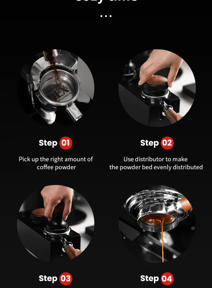 MHW-3BOMBER Espresso Tamper 51/53/58mm with Calibrated Spring