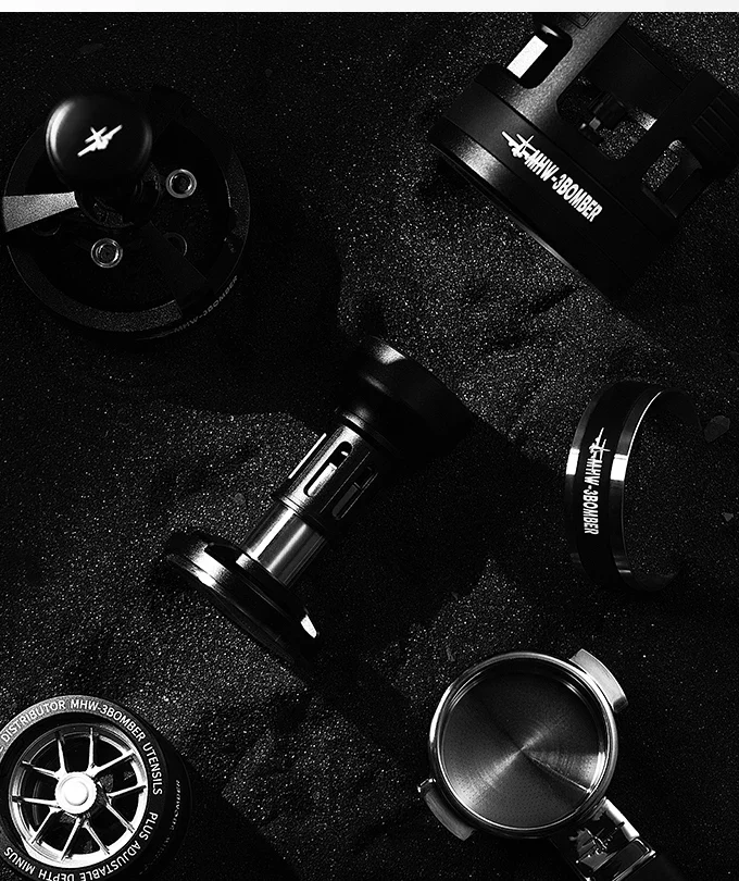 MHW-3BOMBER Impact Coffee Tamper – 58mm / 58.35mm / 58.5mm Ripple Base