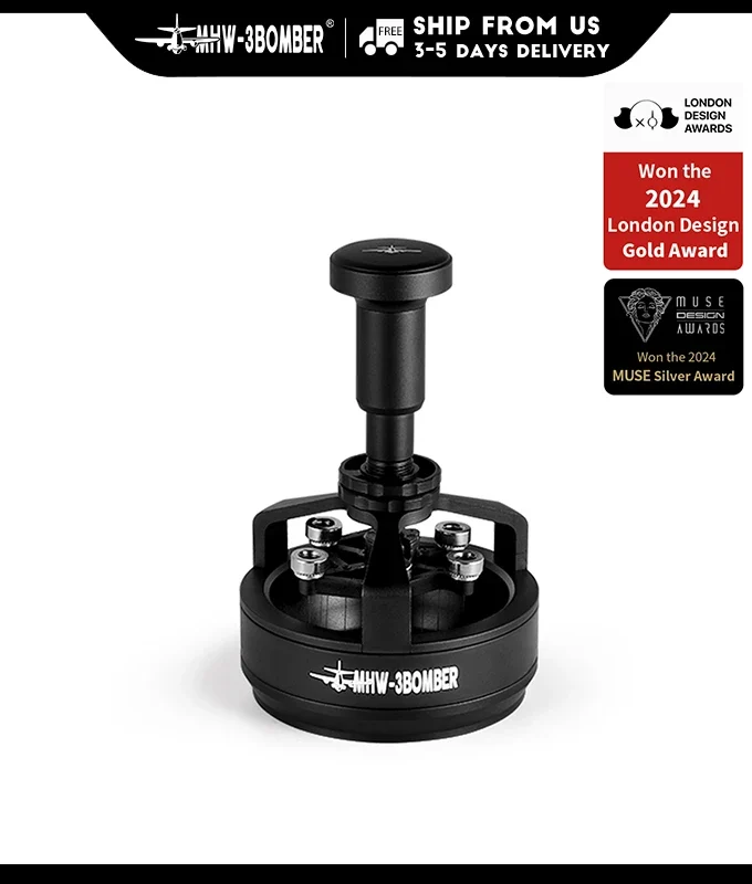 MHW-3BOMBER WDT Tool Espresso 58mm Cyclone Distribution Tool