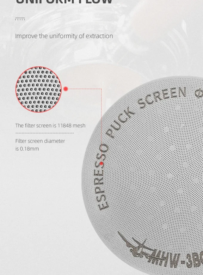 HW-3BOMBER Espresso Puck Screen