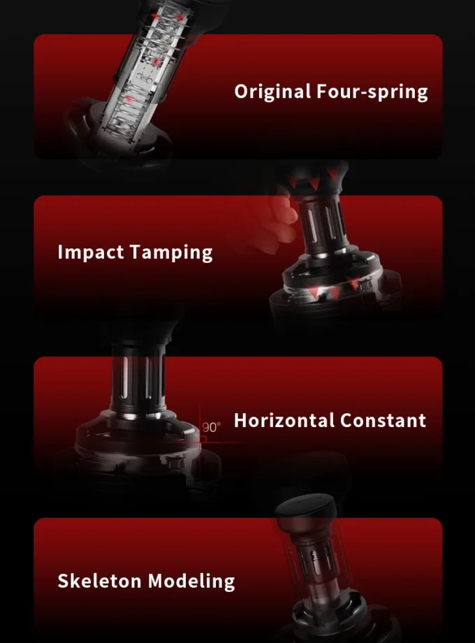 MHW-3BOMBER Impact Coffee Tamper – 58mm / 58.35mm / 58.5mm Ripple Base