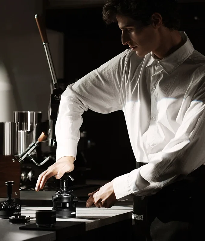 MHW-3BOMBER Impact Coffee Tamper – 58mm / 58.35mm / 58.5mm Ripple Base