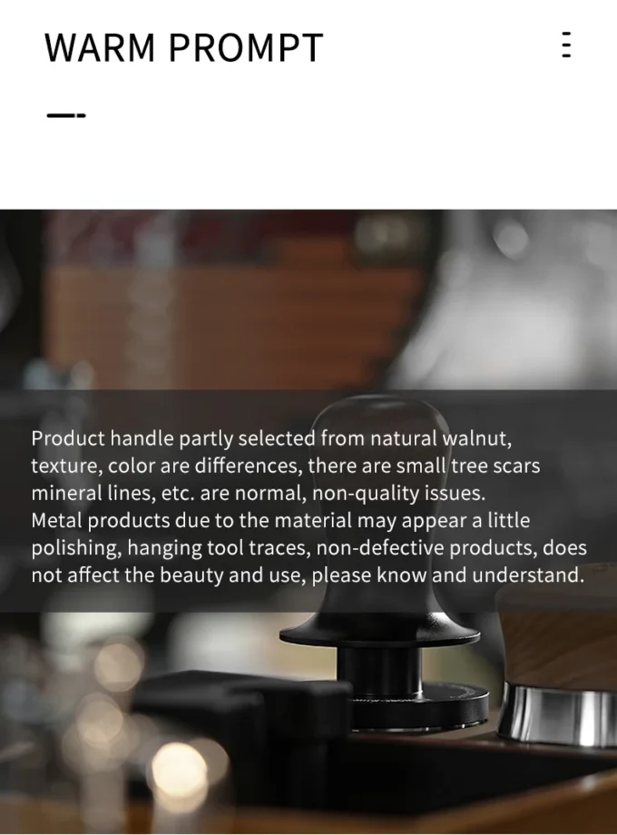 MHW-3BOMBER Espresso Tamper 51/53/58mm with Calibrated Spring