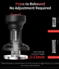 MHW-3BOMBER Impact Coffee Tamper – 58mm / 58.35mm / 58.5mm Ripple Base – product photo 2