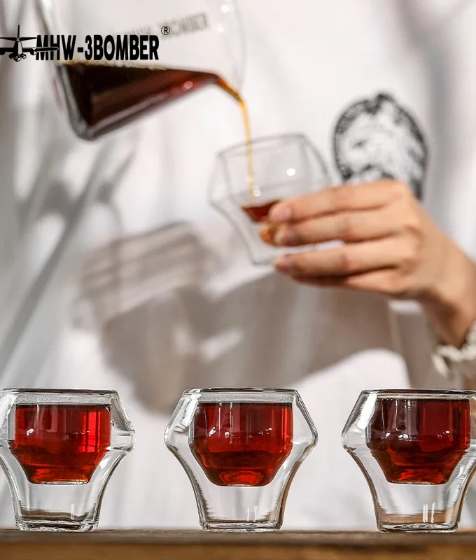 MHW-3BOMBER Double Wall Glass Espresso Cups