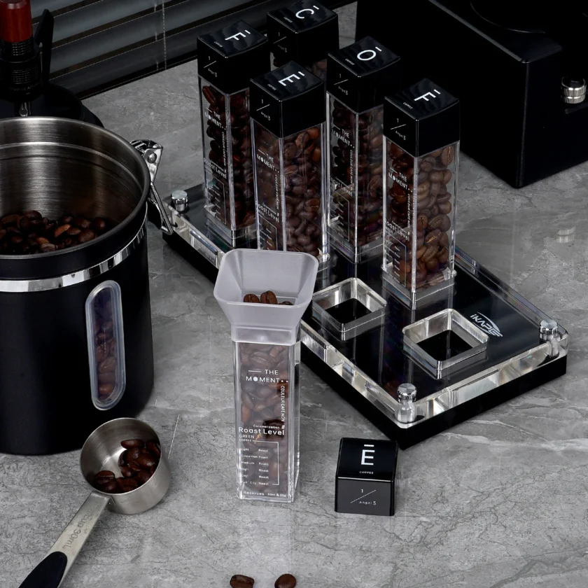 IKAPE Coffee Bean Cellar Tubes – Single Dose Coffee Bean Storage Set (6 or 12 Tubes) - Image 5