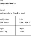 Calibrated Coffee Tamper – Constant Pressure Spring-Loaded Espresso Tamper (51mm / 53mm / 58mm) – product photo 6