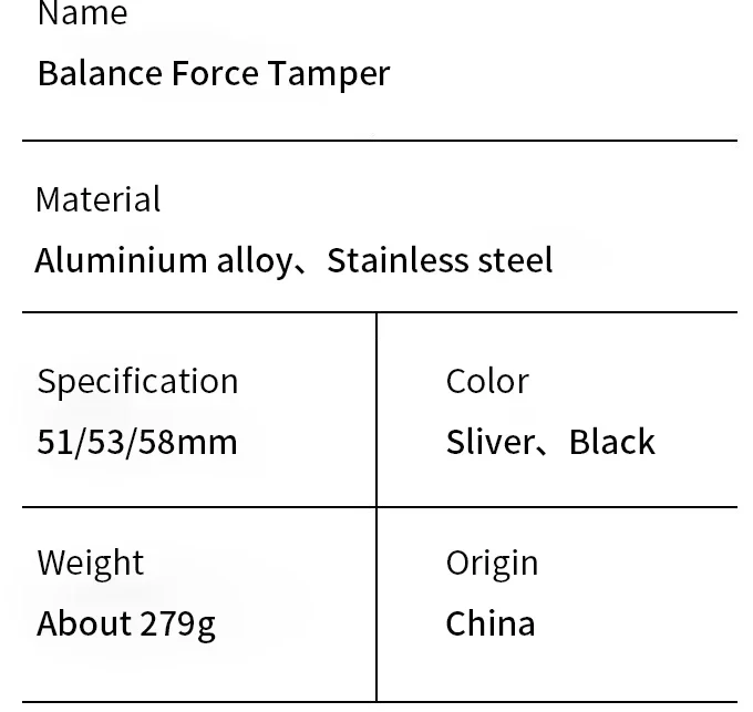 Calibrated Coffee Tamper – Constant Pressure Spring-Loaded Espresso Tamper (51mm / 53mm / 58mm)
