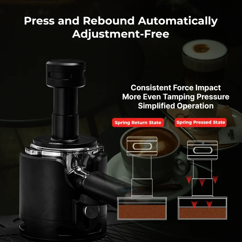 IKAPE Espresso Tamper V5 – Calibrated Coffee Tamper with Sound Feedback & Spring Pressure Control - Image 5