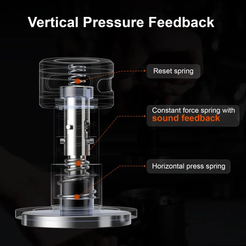 IKAPE Espresso Tamper V5 – Calibrated Coffee Tamper with Sound Feedback & Spring Pressure Control - Image 3
