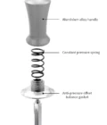 Calibrated Coffee Tamper – Constant Pressure Spring-Loaded Espresso Tamper (51mm / 53mm / 58mm) – product photo 11