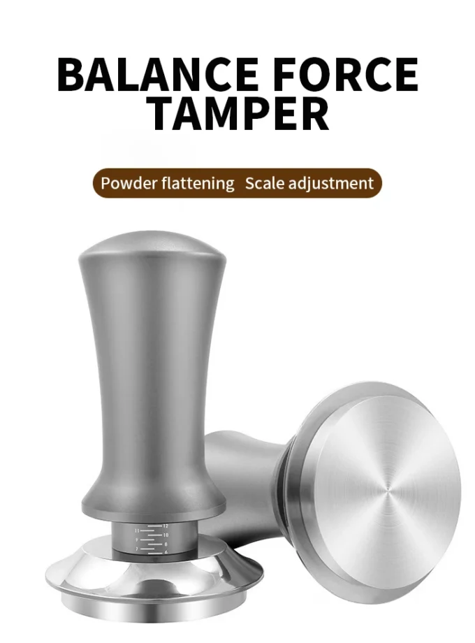 Calibrated Coffee Tamper – Constant Pressure Spring-Loaded Espresso Tamper (51mm / 53mm / 58mm)