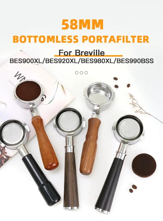 58mm Bottomless Portafilter for Breville 9 Series