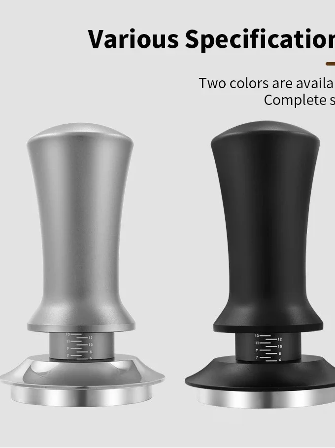 Calibrated Coffee Tamper – Constant Pressure Spring-Loaded Espresso Tamper (51mm / 53mm / 58mm)