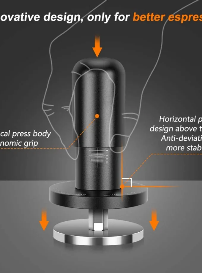 IKAPE Calibrated Adjustable Pressure Spring Tamper (51-58.5mm)