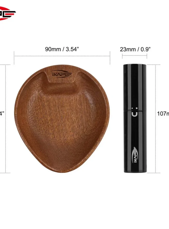 IKAPE Walnut Coffee Bean Bowl & RDT Spray Bottle Set