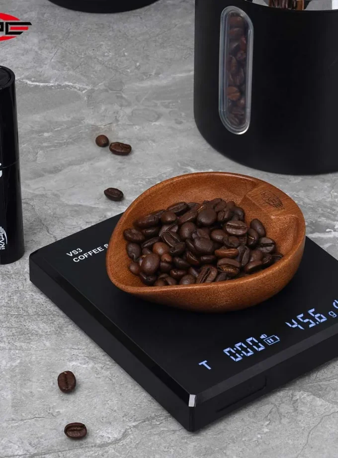 IKAPE Walnut Coffee Bean Bowl & RDT Spray Bottle Set