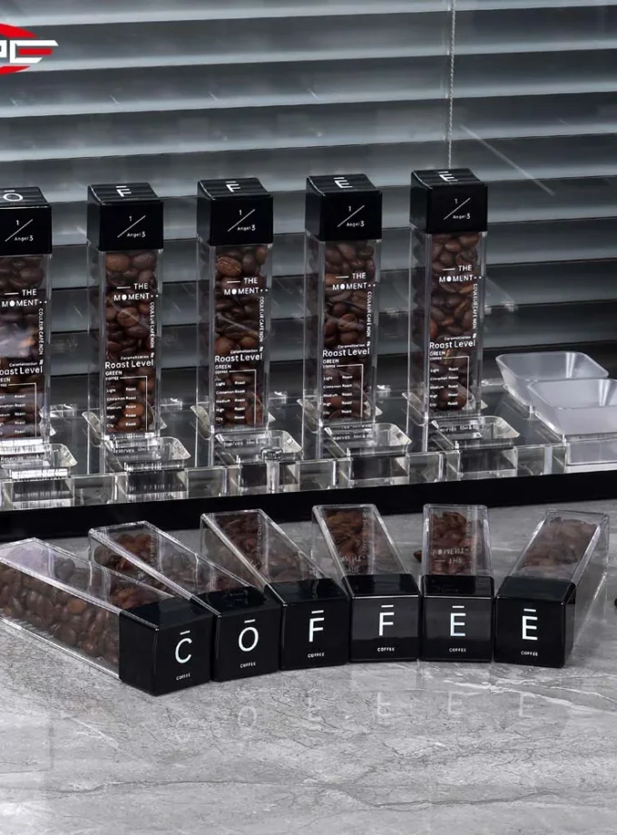 IKAPE Coffee Bean Cellars with Stand & Hopper (6 or 12 Tubes)