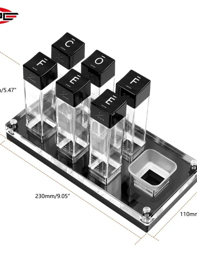 IKAPE Coffee Bean Cellars with Stand & Hopper (6 or 12 Tubes)