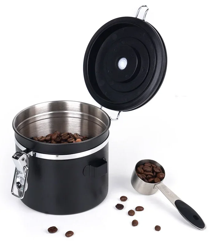 IKAPE Stainless Steel Coffee Bean Storage Canister (300-900g)