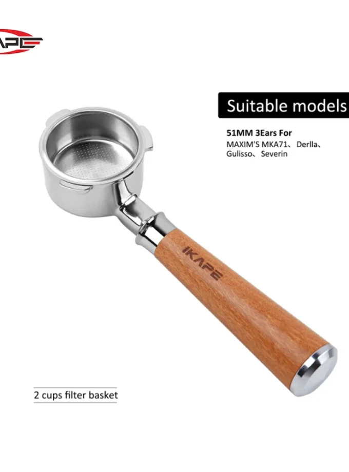 IKAPE 51mm Bottomless Portafilter for Arielli KM-501W