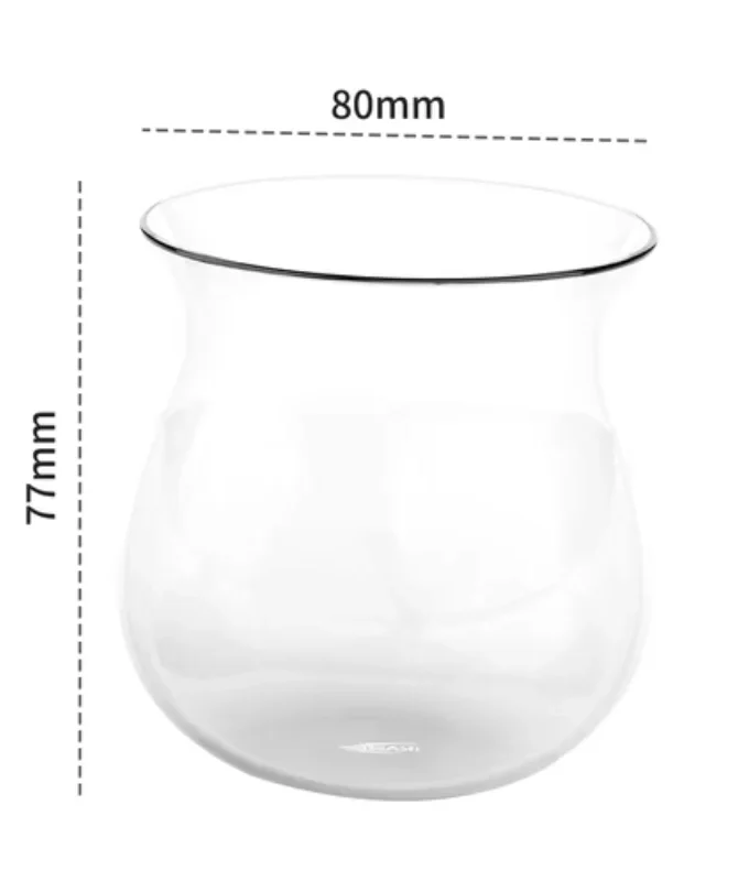 IKAPE Clear Glass Sense Coffee Cup (10.15oz/300ml)