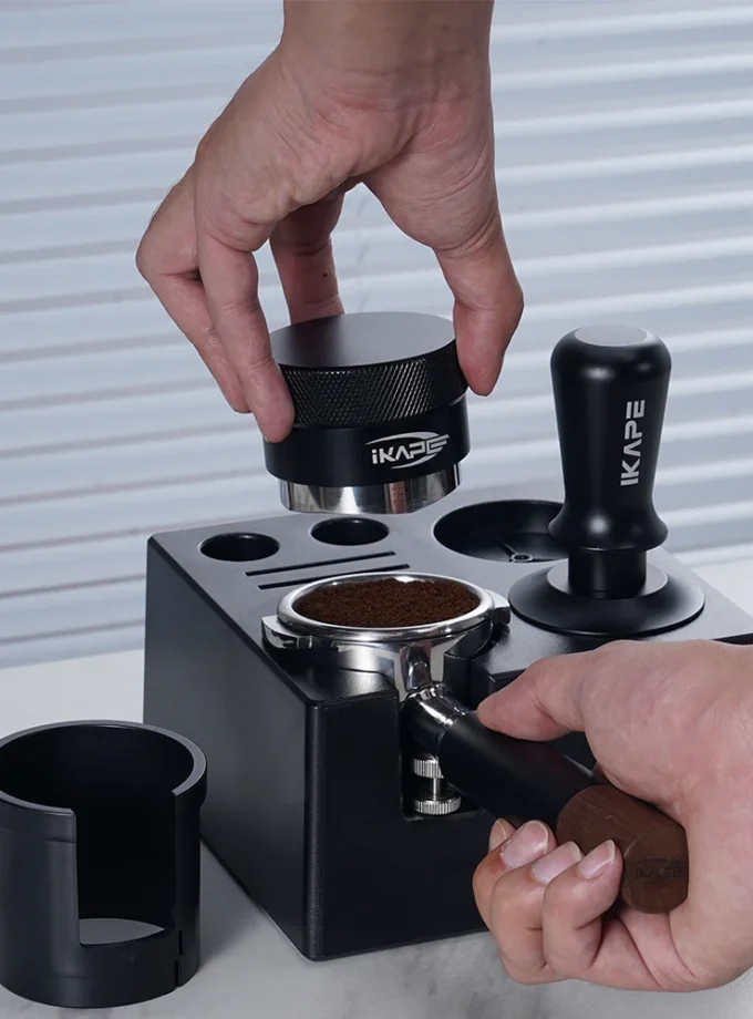 IKAPE Tamper Distributor Set with 7-in-1 Organizer (51-58mm)