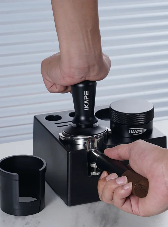 IKAPE Tamper Distributor Set with 7-in-1 Organizer (51-58mm)