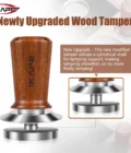 IKAPE wooden handle tamper
