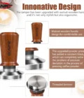 IKAPE wooden handle tamper