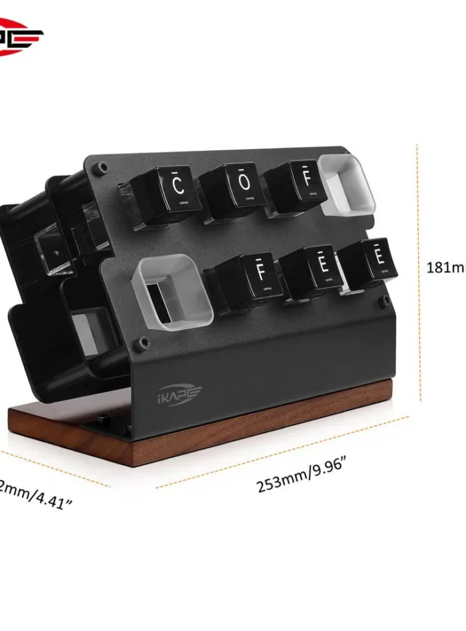 IKAPE Coffee Bean Cellars Upright Hopper Stand (6 Tubes)