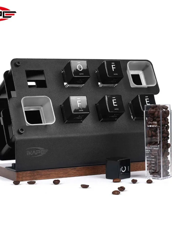 IKAPE Coffee Bean Cellars Upright Hopper Stand (6 Tubes)