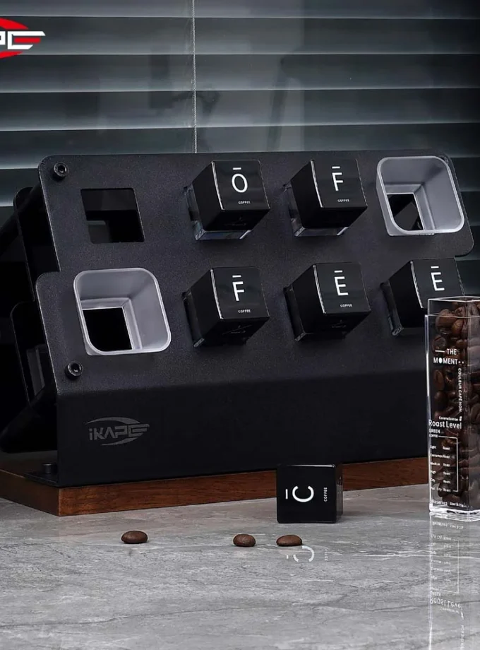 IKAPE Coffee Bean Cellars Upright Hopper Stand (6 Tubes)