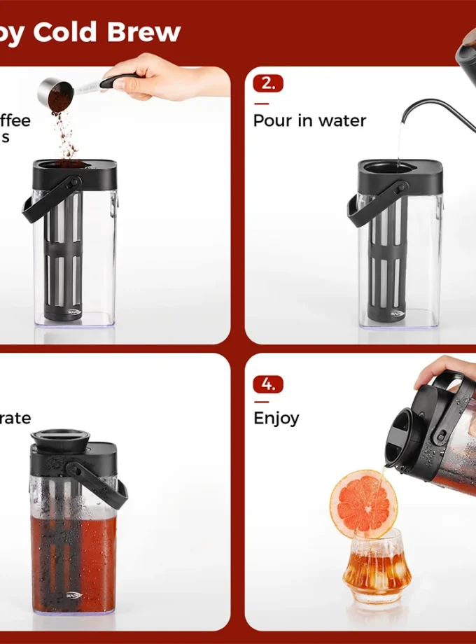 IKAPE Cold Brew Coffee Maker 1100ml / 33.8oz