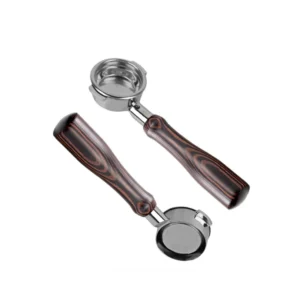 IKAPE Bottomless Portafilter — Hantom Dark Wood (54/58mm)