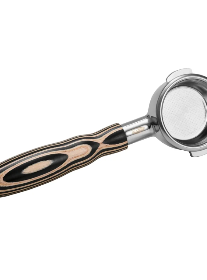 IKAPE Bottomless Portafilter — Pearl White Wood (51/54/58mm)